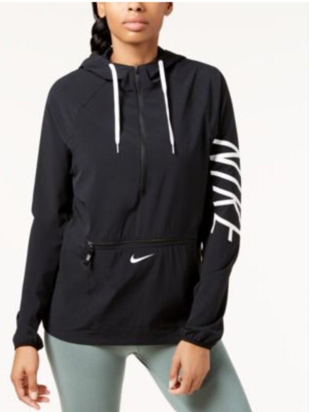 Nike Women's Dri-Fit Flex Half-Zip Hooded Packable Training Jacket Size 1X